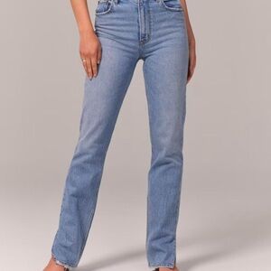 Abercrombie & Fitch Light Blue Straight Leg Women's Jeans